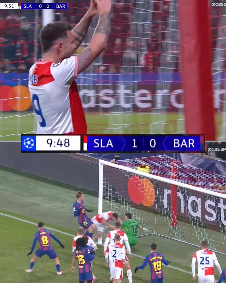 kaiyun中国官网-攻破巴萨大门，布拉格斯拉维亚结束欧冠连续5场进球荒